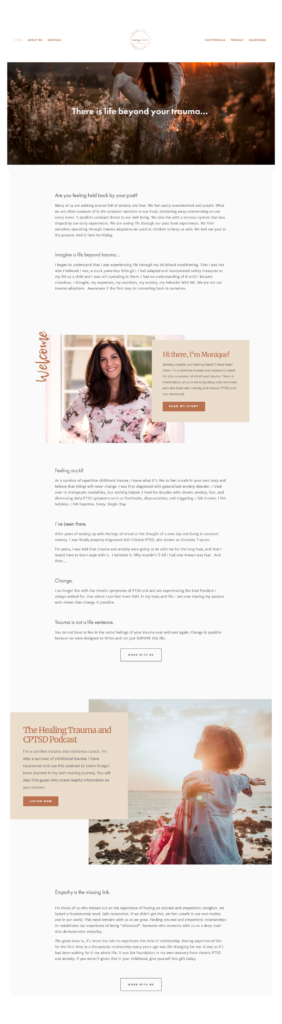 Web Design Project Monique Koven Home Page